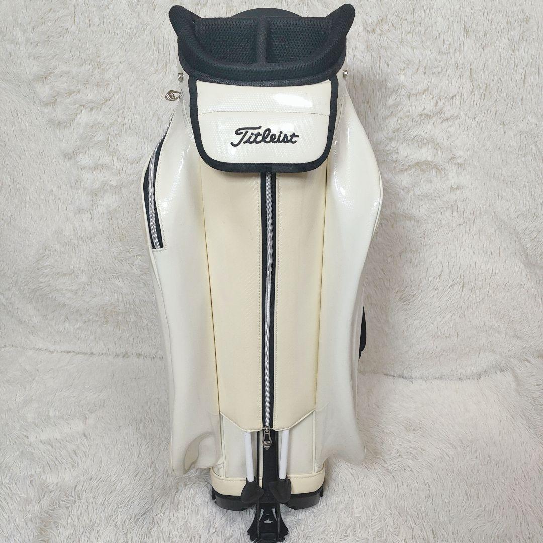 タイトリスト スタンド キャディバッグ 9型 エナメル ホワイト