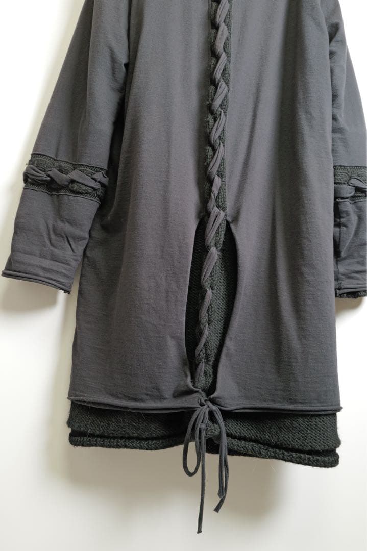 16AW Yohji Yamamoto Homme ドッキングニットコート