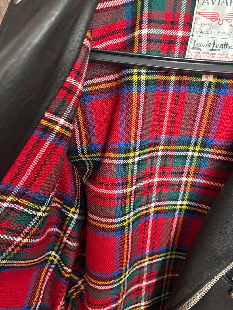 ルイスレザー　サイクロン　タイトフィット　シープスキン　40