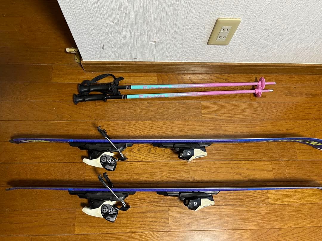 Salomon 板　ブーツ　ストック　スキーセット