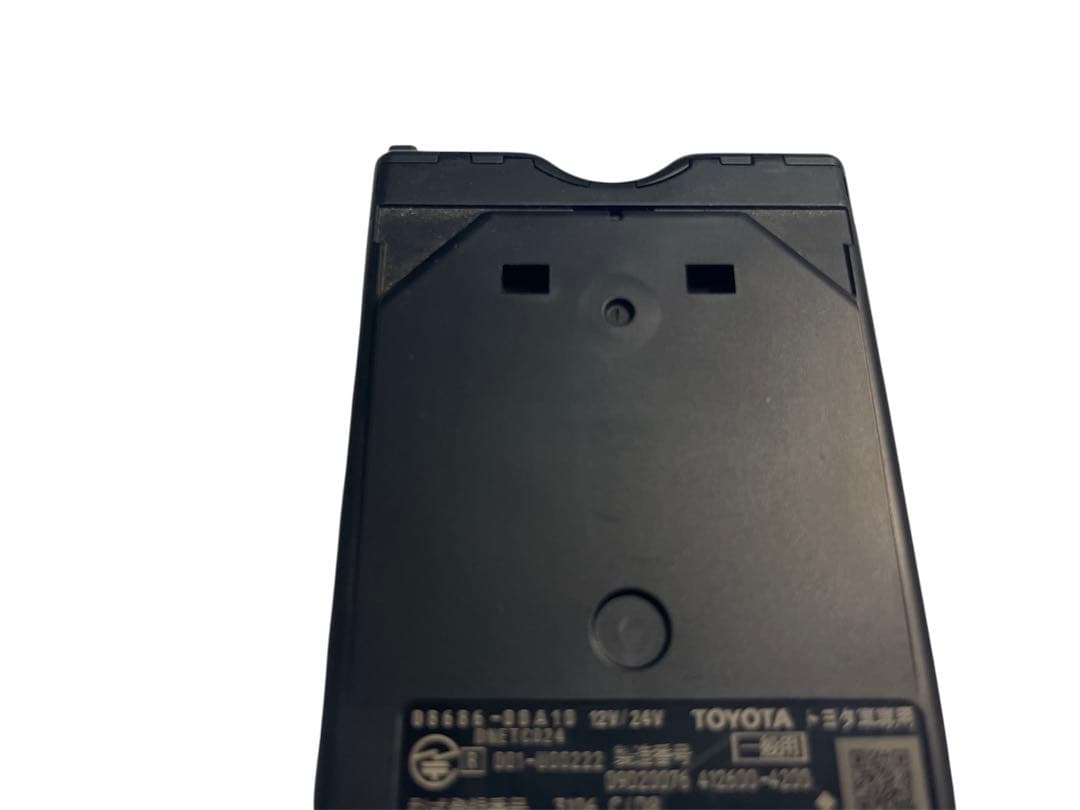 トヨタ純正ETC2.0 本体セット　動作確認済　12/24V