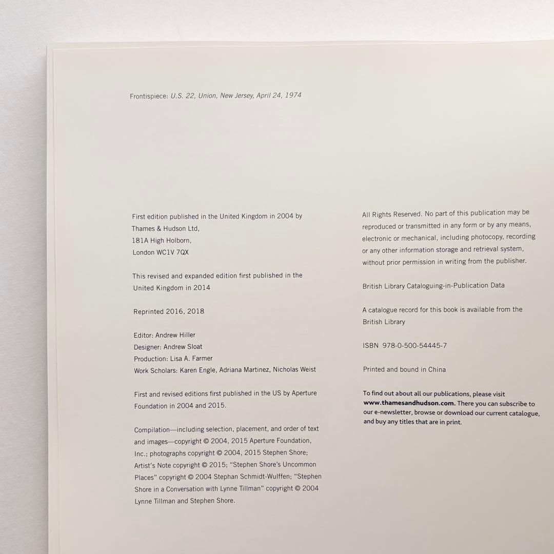 Uncommon Places スティーブン・ショア Stephen Shore