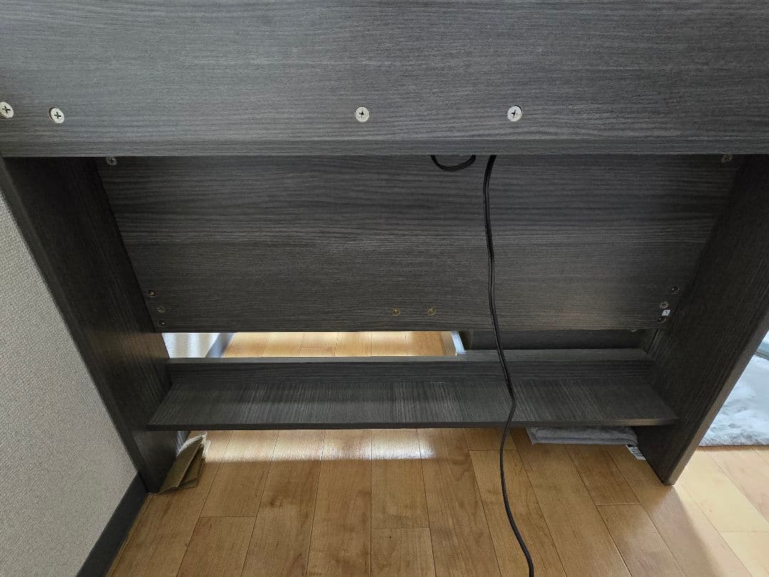 ニトリ シングル 棚コンセント付きチェストベッドフレーム グレー