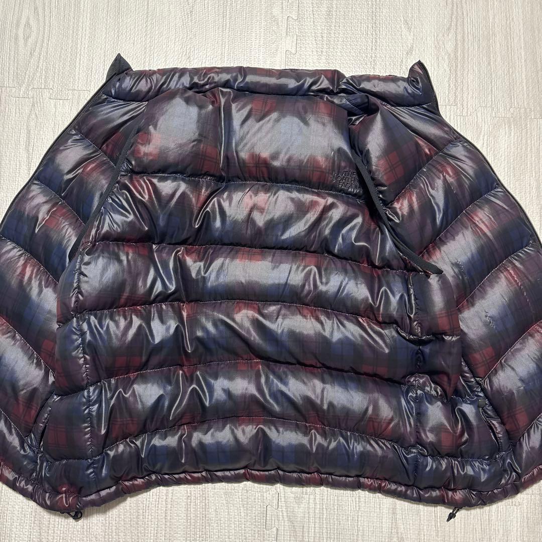 THE NORTH FACE ノースフェイス ダウンベスト XL チェック柄