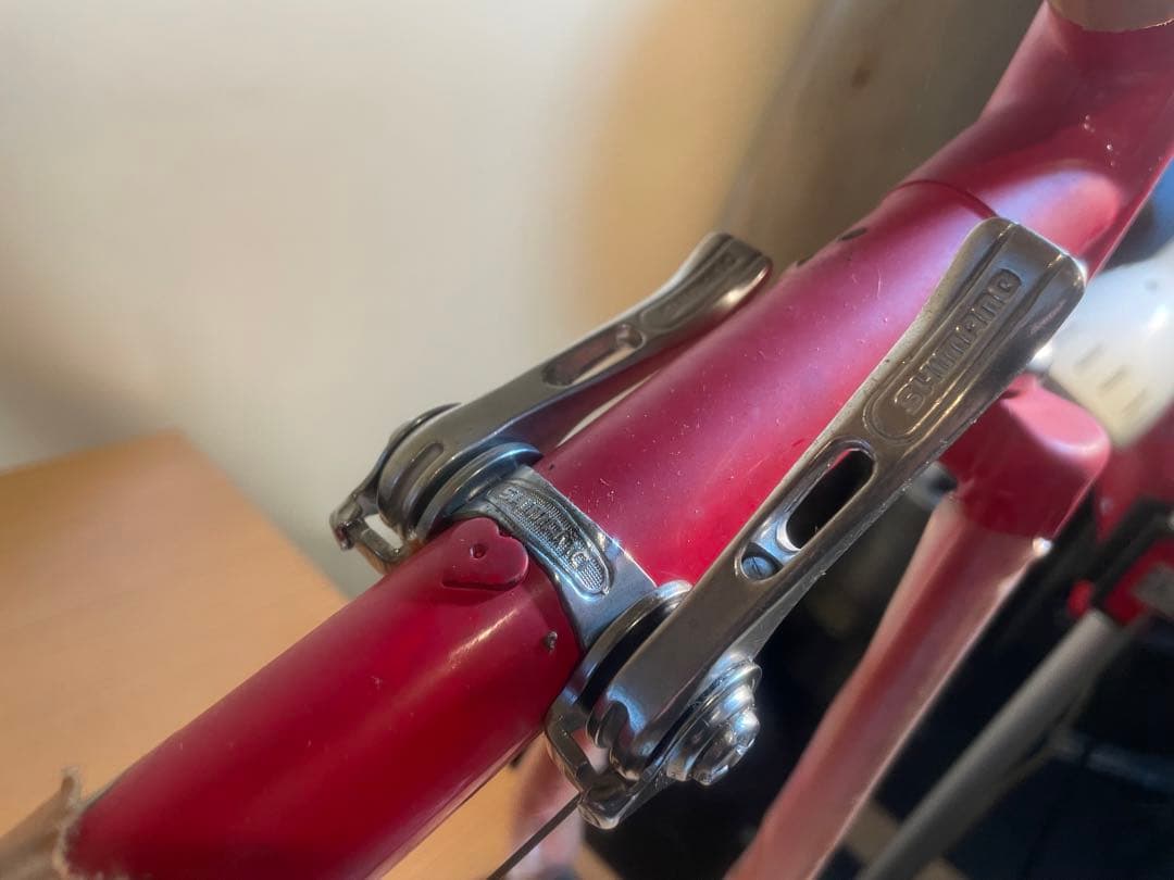 値下げしました！新品出来鉄工ロード車（倉庫にて20〜30年保管）ドロップハンドル